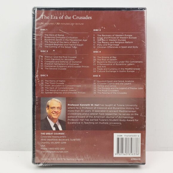 Great Courses Era of Crusades Medieval History DVD Guidebook Sealed - Picture 2 of 8